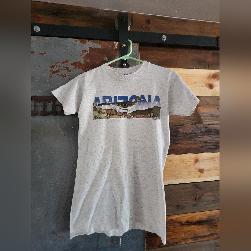 Vintage Arizona Desert W Roadrunner T- Shirt